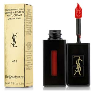 Yves Saint Laurent Rouge Pur Couture Vernis A Levres Vinyl Cream Lipgloss 411 Rhythm Red Cream Lipstain 5.5ml